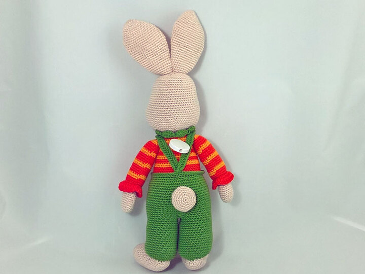 Häkelanleitung Kuschelhase - für Spieluhren geeignet