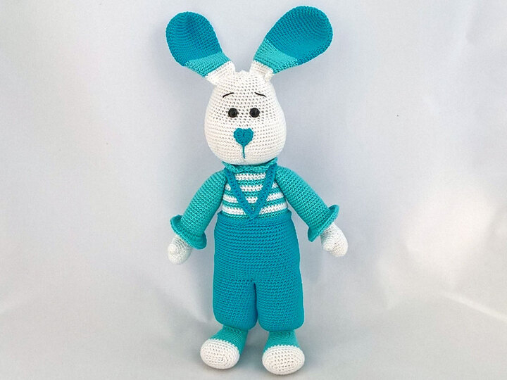 Häkelanleitung Kuschelhase - für Spieluhren geeignet