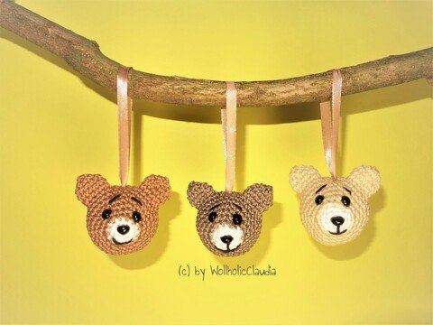 Häkelanleitung Schlüsselanhänger - Taschenbaumler Bärchen