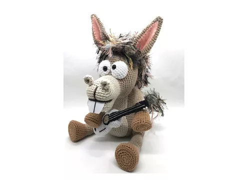 Pablo, der Rocker-Esel, Häkelanleitung