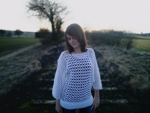 Häkelanleitung Fledermausshirt "Franzi" Alle Größen für Kinder und Damen