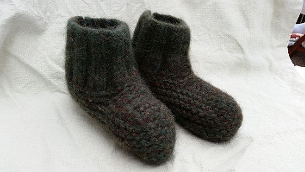 Hausschuhe gewalkt ca. Gr. 39 - Bild 2