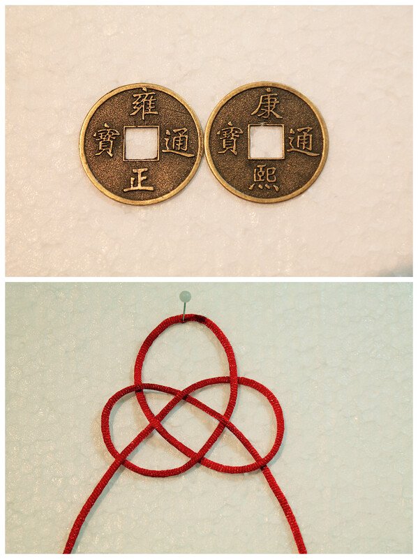 Chinesische Knoten Grundkurs -- Doppelter Münze Knoten
