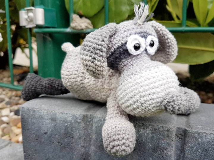 Hund Waldi + Netz, Kinder Einkaufsnetz häkeln