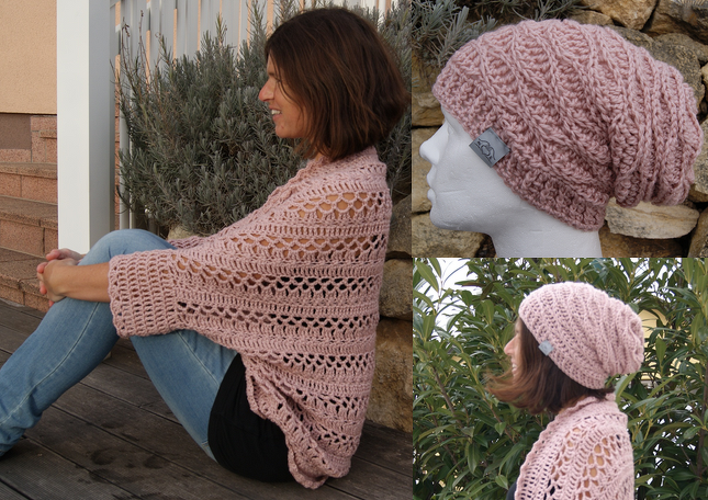 Häkelanleitung zu Weste und Beanie Retro Chic / SPAR-SET 2 in 1