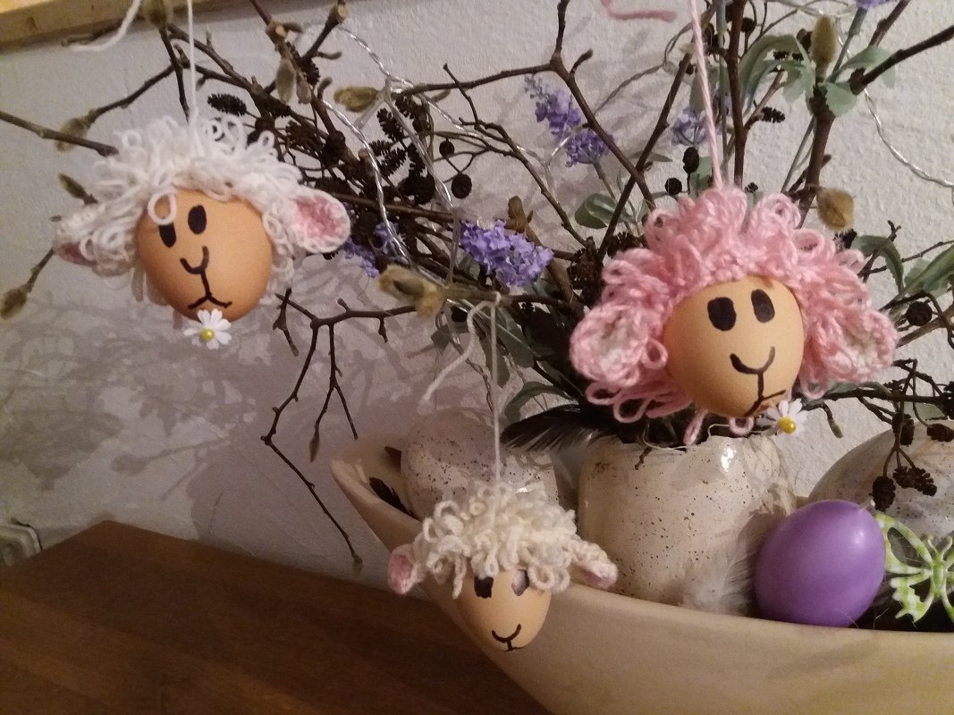 Häkelanleitung: Schaf für den Osterstrauß