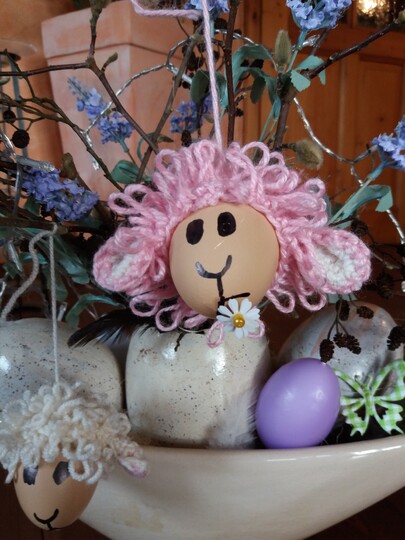 Häkelanleitung: Schaf für den Osterstrauß