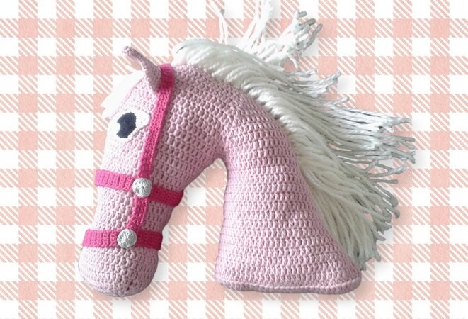 Horse Pillow Crochet Pattern