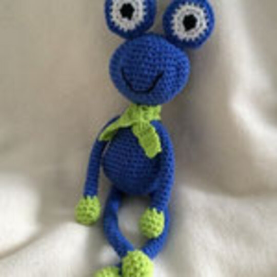 Häkelanleitung Fridolin der Frosch