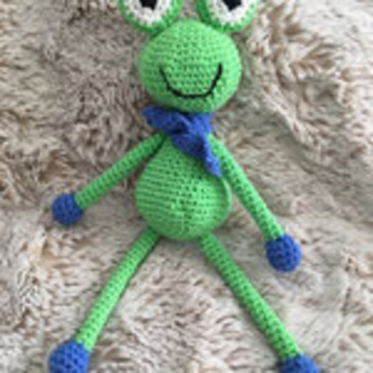 Häkelanleitung Fridolin der Frosch