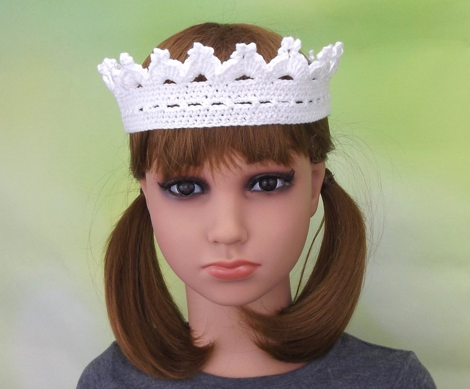 Häkelanleitung Kinderkrone "Prinzessin" - Bild 4