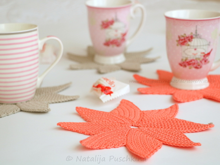 Tassenuntersetzer 'Blume' - H&auml;kelanleitung