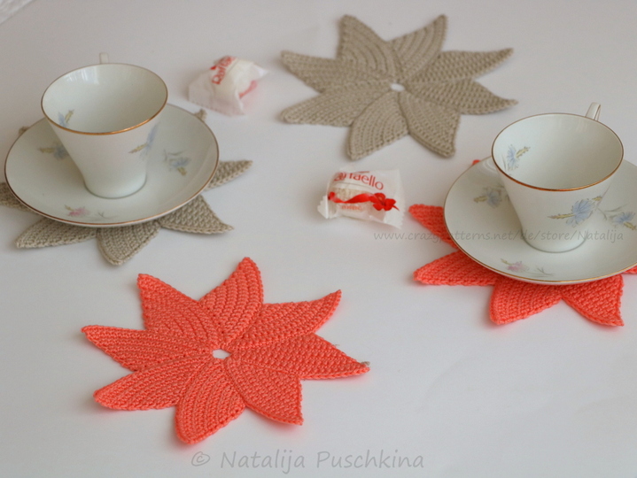 Tassenuntersetzer 'Blume' - H&auml;kelanleitung