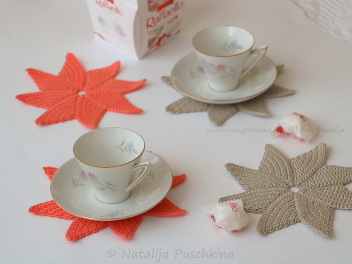 Tassenuntersetzer 'Blume' - H&auml;kelanleitung