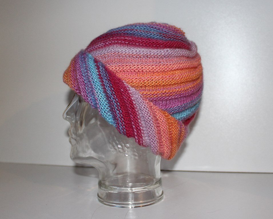 Strickanleitung Wirbel-Beanie, Spiralmütze für Erwachsene   #133 - Bild 11