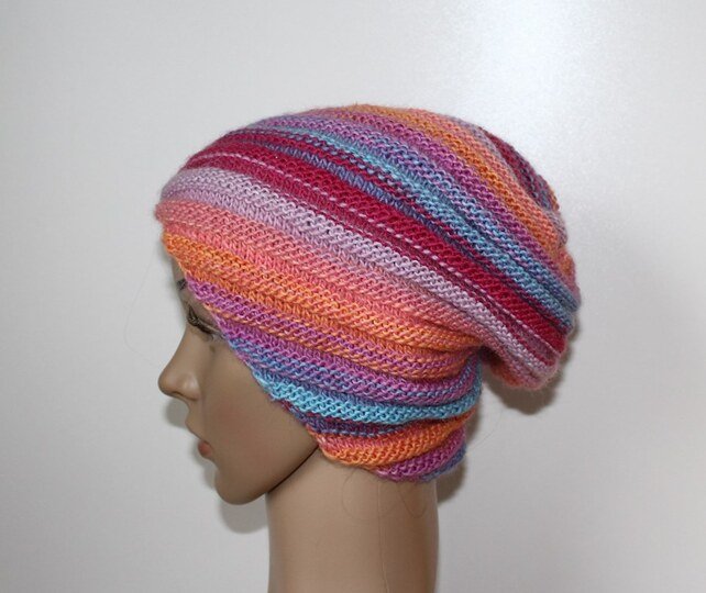 Strickanleitung Wirbel-Beanie, Spiralmütze für Erwachsene   #133