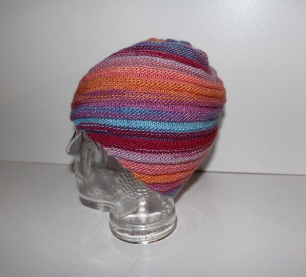 Strickanleitung Wirbel-Beanie, Spiralmütze für Erwachsene   #133