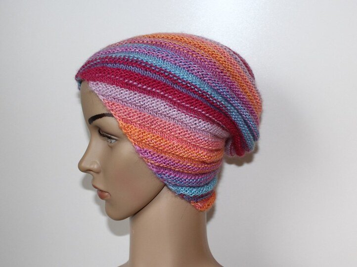 Strickanleitung Wirbel-Beanie, Spiralmütze für Erwachsene   #133