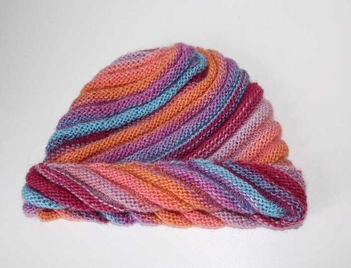 Strickanleitung Wirbel-Beanie, Spiralmütze für Erwachsene   #133