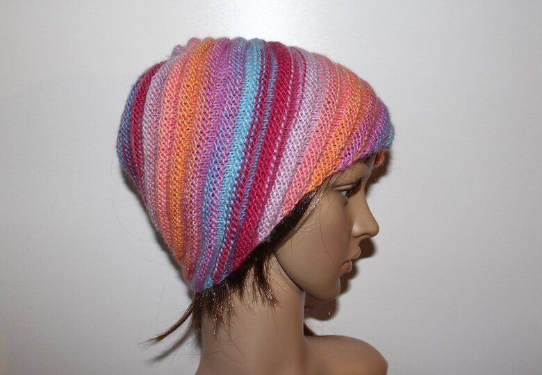 Strickanleitung Wirbel-Beanie, Spiralmütze für Erwachsene   #133