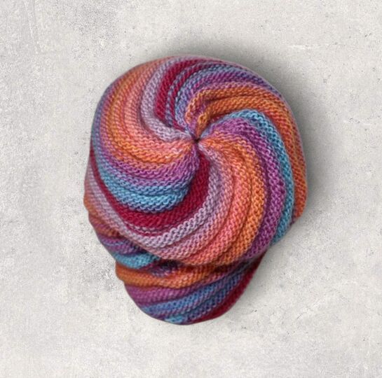 Strickanleitung Wirbel-Beanie, Spiralmütze für Erwachsene   #133