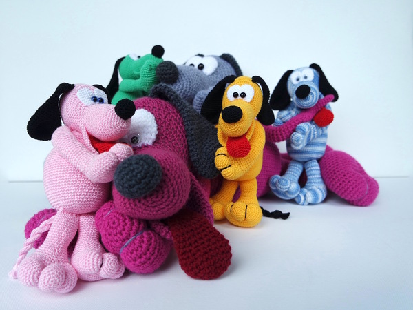 Crochet Pattern Cuddly Dog Othello