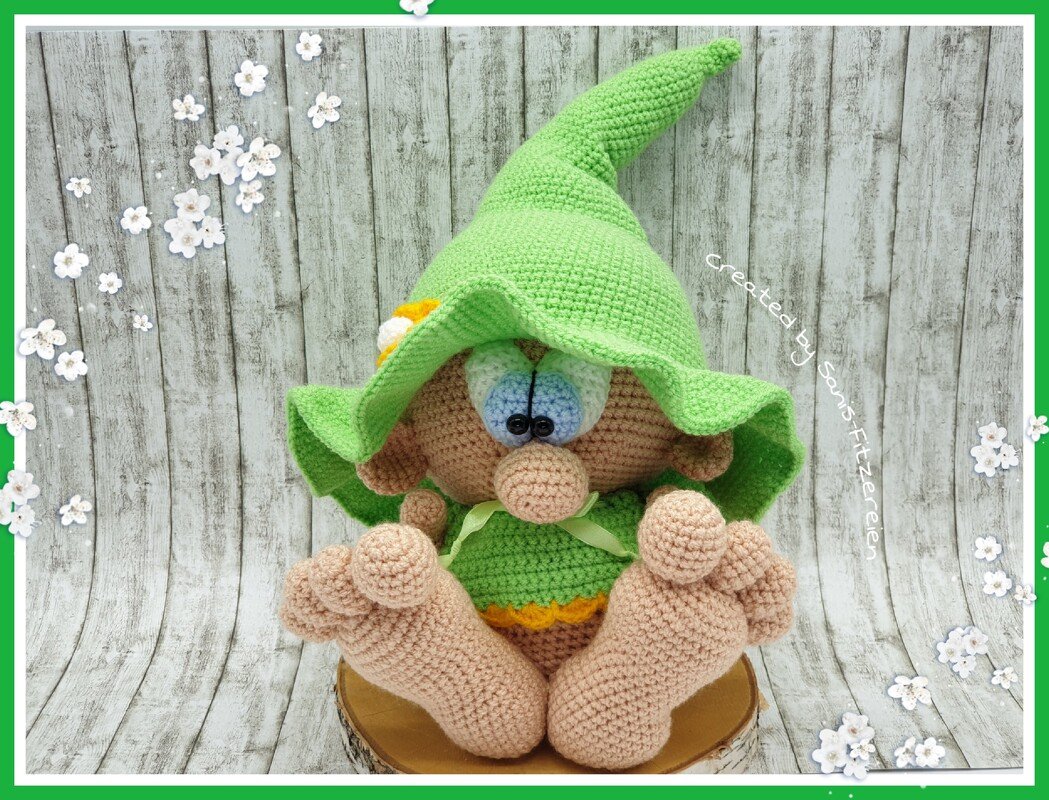 crochet pattern leprechaun, Kobold, english version
