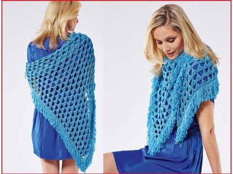 Tuch "Wasser" Häkeln