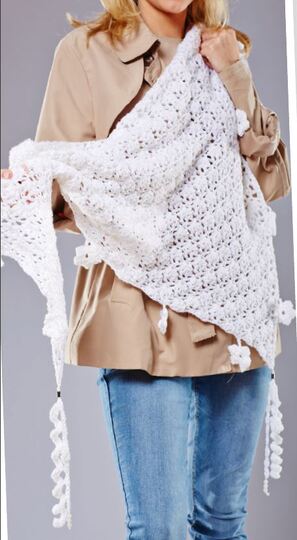 Tuch "Schnee" Häkeln