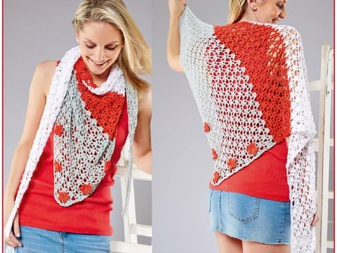 Tuch "Farbe" Häkeln