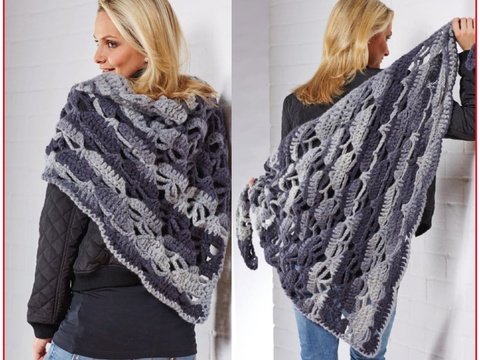 Tuch "Schatten" Häkeln