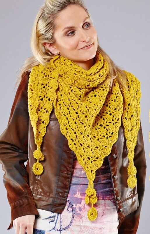 Tuch "Gold" Häkeln - Bild 4