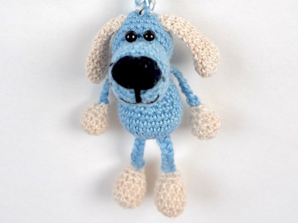 Crochet Pattern Dog Key Ring / Bag Pendant
