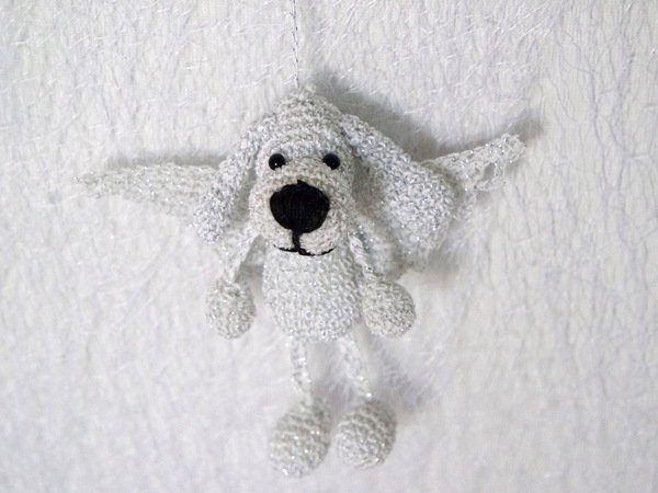 Crochet Pattern Dog Key Ring / Bag Pendant