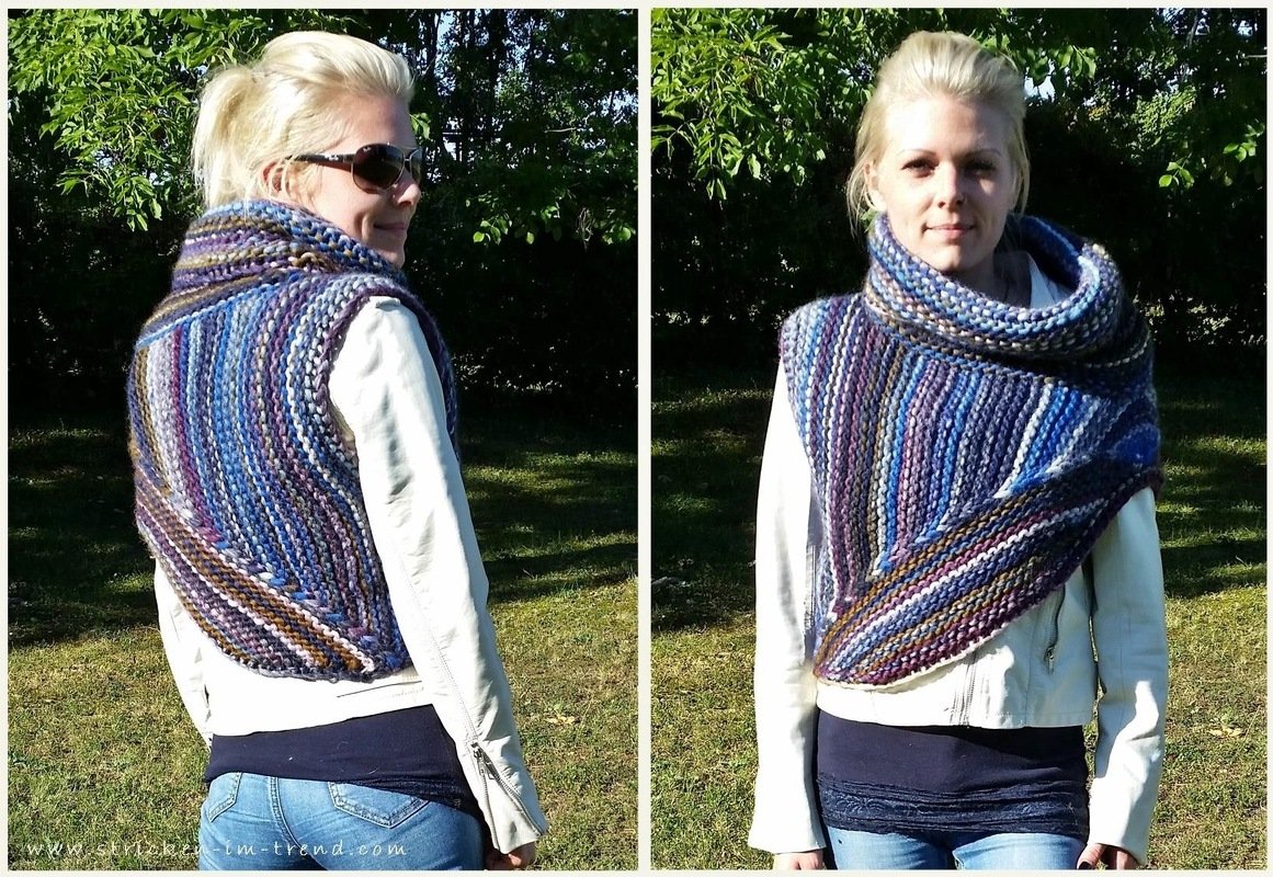 Strickanleitung für asymmetrischen Cowl / Seelenwärmer | *TRIBUTE*