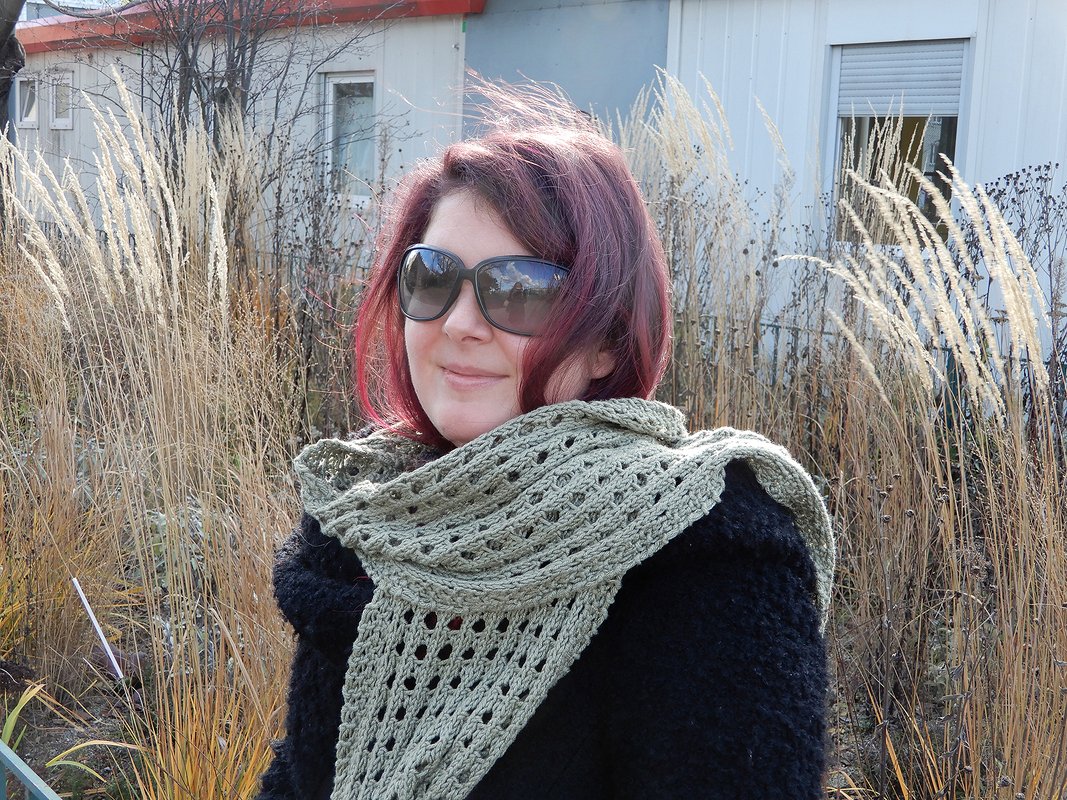 Strickanleitung für Schal im Lochmuster "In a Mellow Mood"