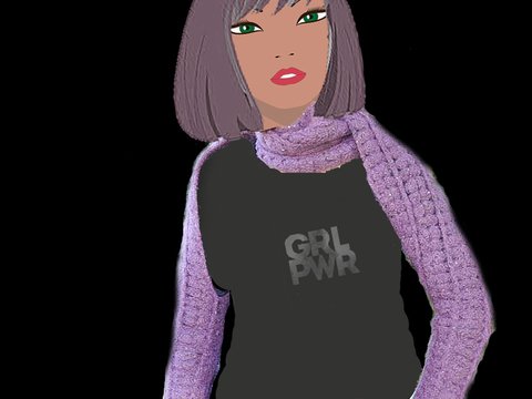 Ärmelschal zum Häkeln und filzen