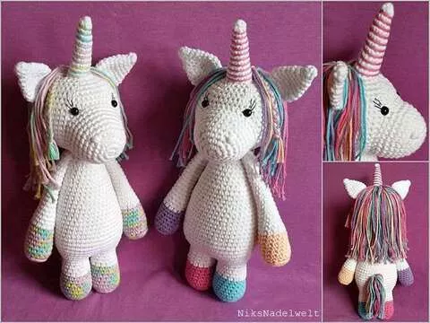 Häkelanleitung - Einhorn Emily