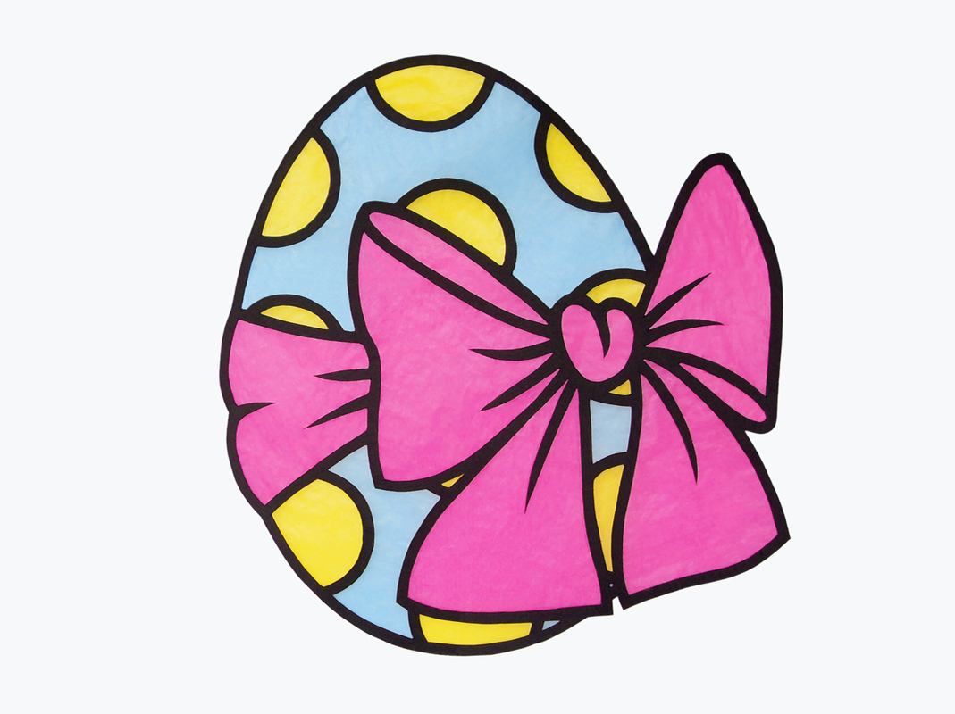 Fensterbild – Osterei – Bastelanleitung mit Vorlagen