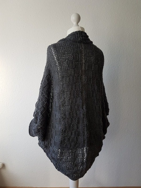 Bequemer Oversize Seelenwärmer "Schachbrett" - One Size, alle Größen