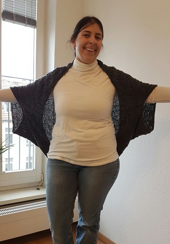 Bequemer Oversize Seelenwärmer "Schachbrett" - One Size, alle Größen - Bild 3