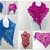 Crochet pattern triangle shawl, laceshawl Fuego