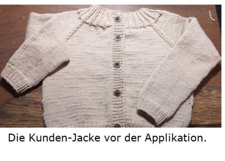 Raglan- Kurz- und Langarmjacke  Gestrickt in 3 Größen