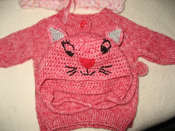 Raglan- Kurz- und Langarmjacke für kleine Katzenfans