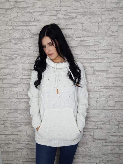 66 Strickanleitung Pullover snow withe