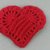 geripptes Herz - Häkelanleitung