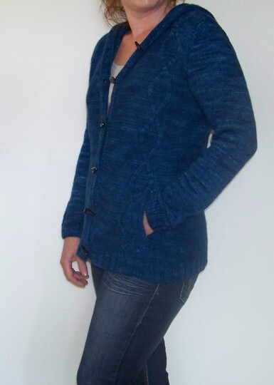 Knitting Pattern Hooded Cardigan – Seamless Knitted Jacket Twinning