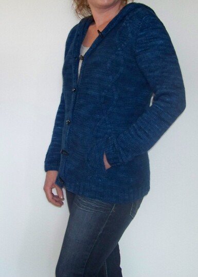 Strickanleitung Jacke ohne Nähte "Twining"