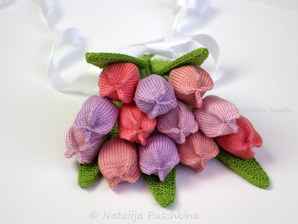 Immer frische Tulpen - Strickanleitung