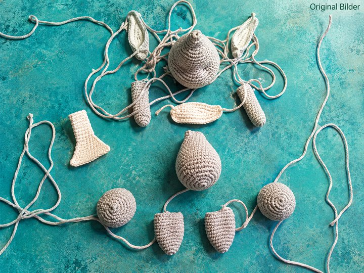 Crochet Pattern Colorful Bunnies
